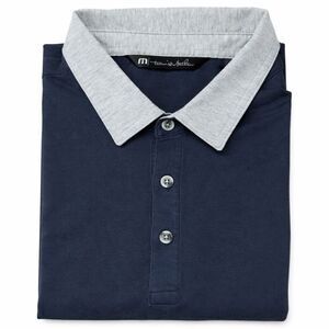 TravisMathew Short Sleeve Polo Shirt Large Gray